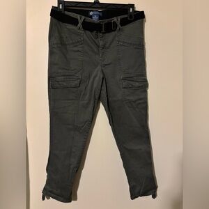 Democracy AB Solution Olive Cargo Pants with Belt